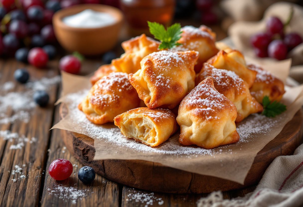 Kavak Şarap Üzümlü Pişi recipe image