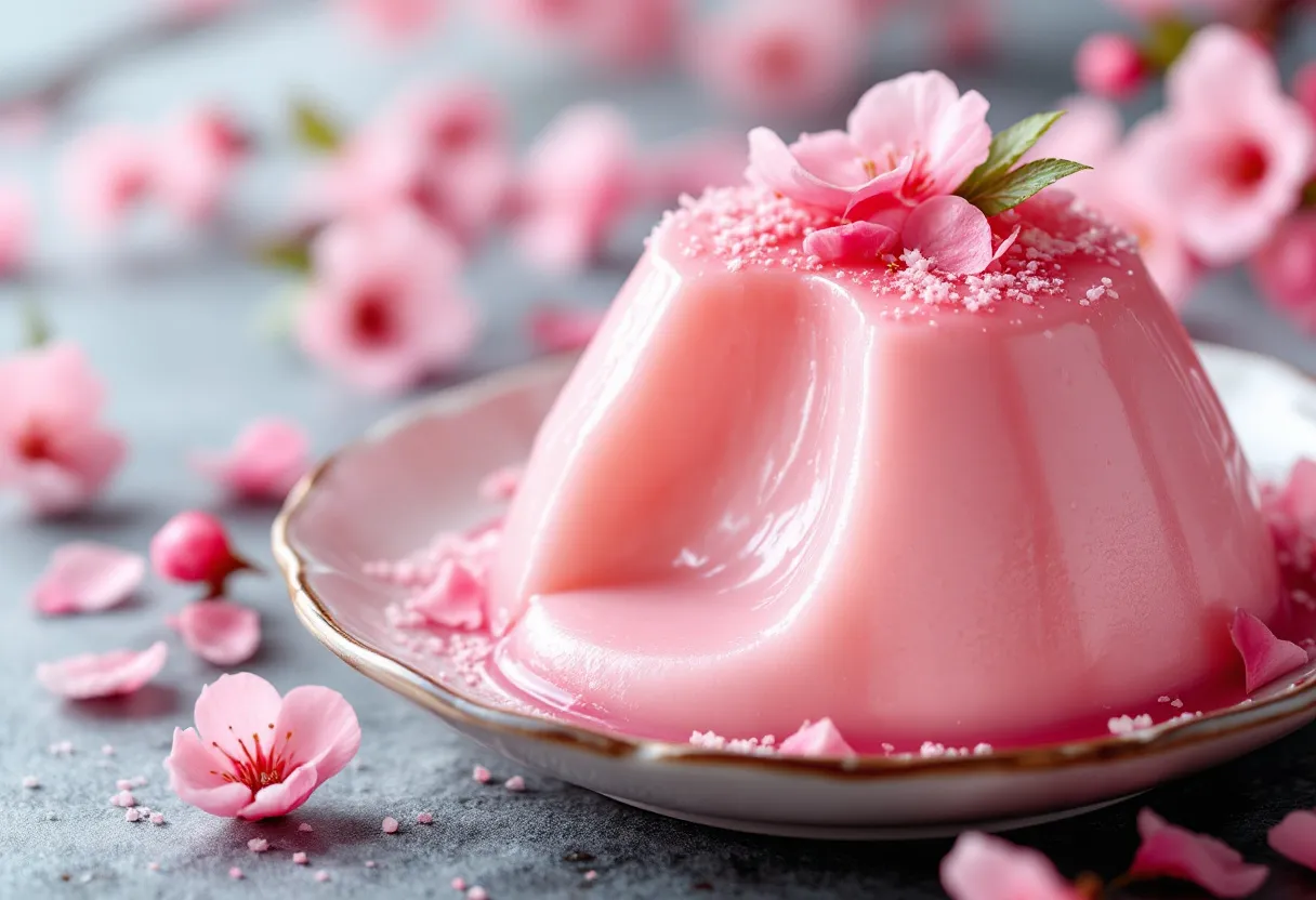 Kyoto Sakura Pudding recipe image