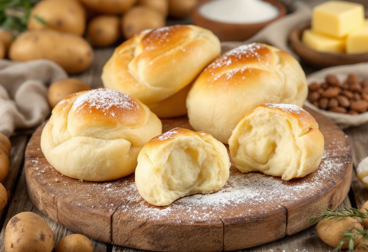 Látky Krumpľový Buchty recipe image