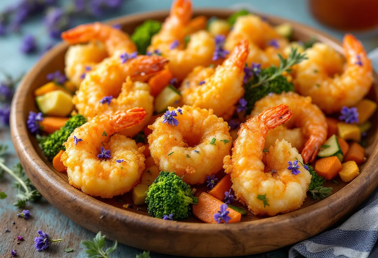 Lavender Tempura Bites recipe image