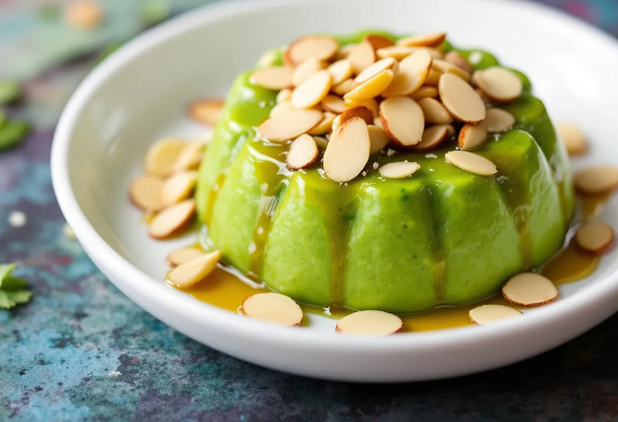 Lǜcài Pudding recipe image