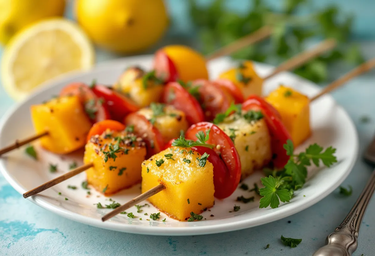 Lemon Oregano Skewers recipe image