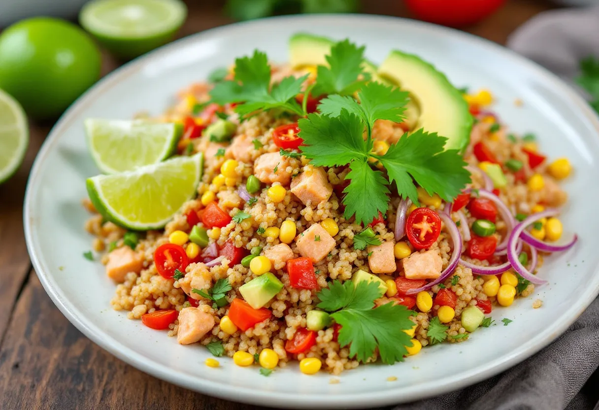Lima Quinoa Ceviche recipe image