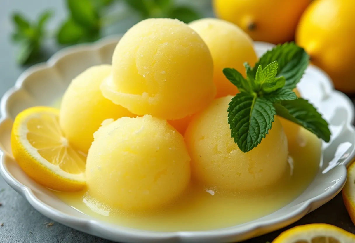 Limoncello Sorbet recipe image