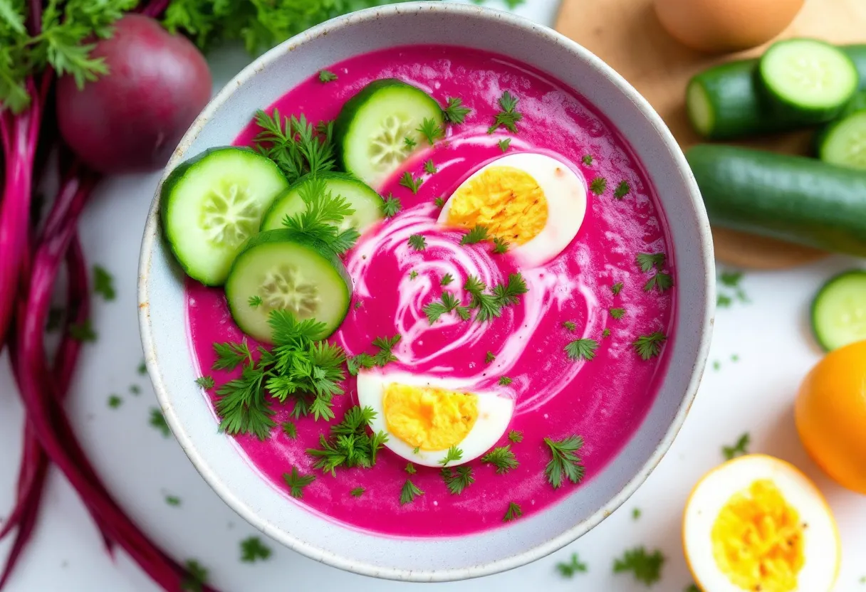 Lithuanian Saltibarsciai recipe image