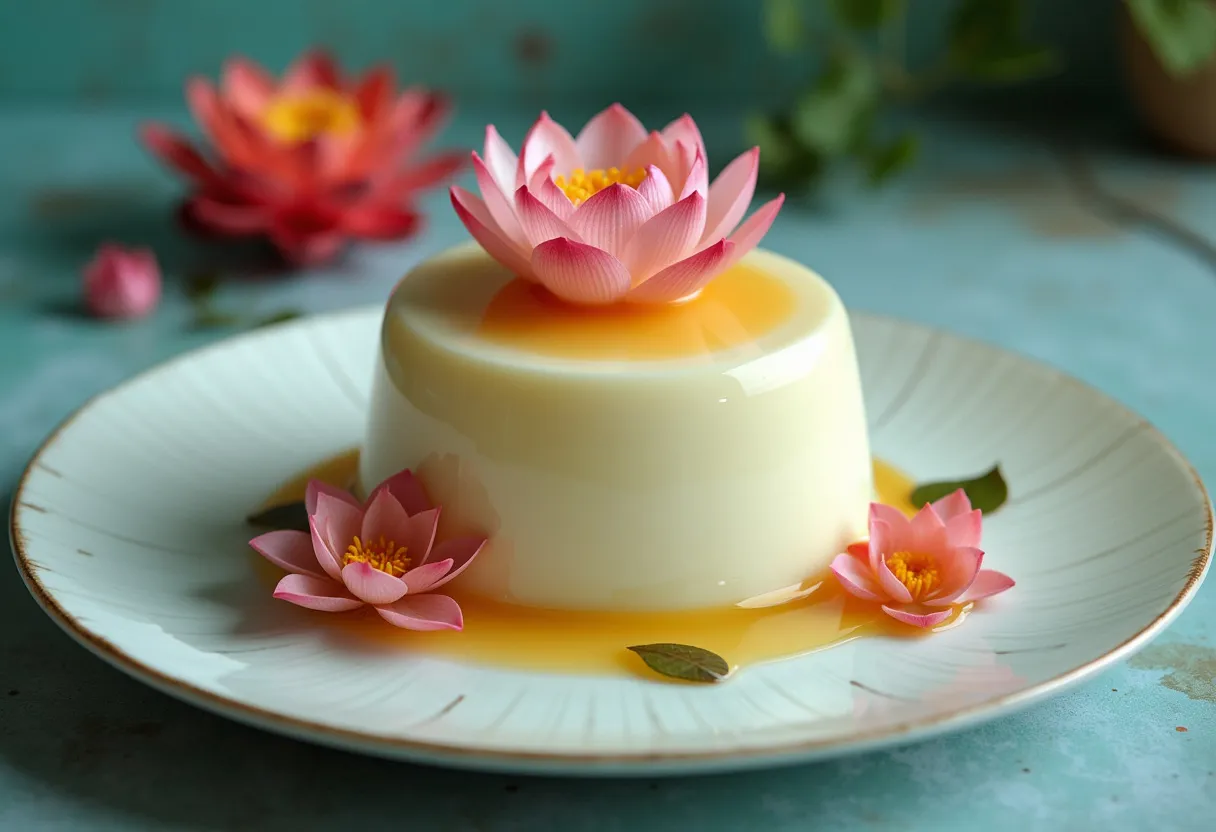 Lotus Milk Custard recipe image
