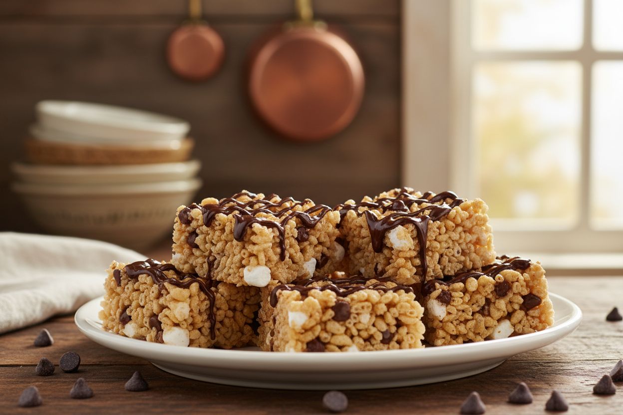Low Calorie High Protein Rice Crispy Treat recipe image