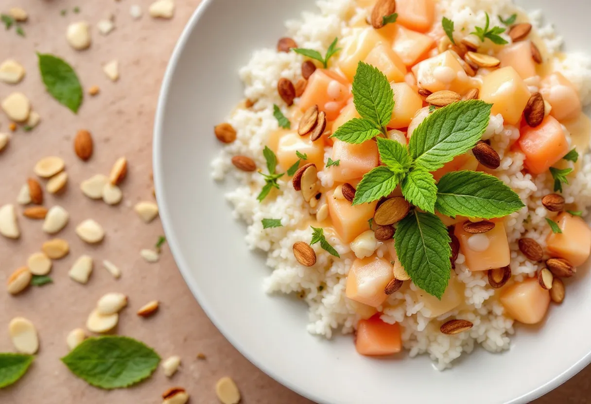 Lychee Rice Crunch recipe image