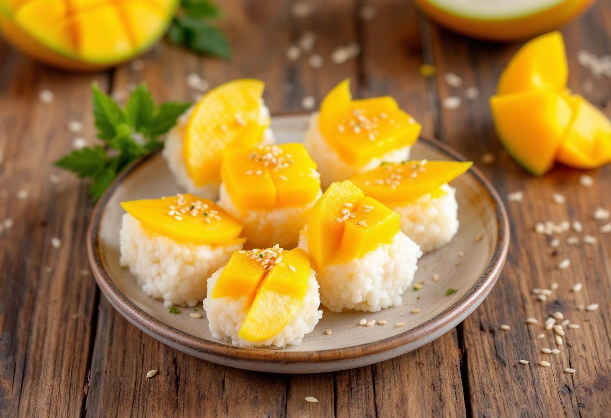 Mango Sticky Rice Bites recipe image