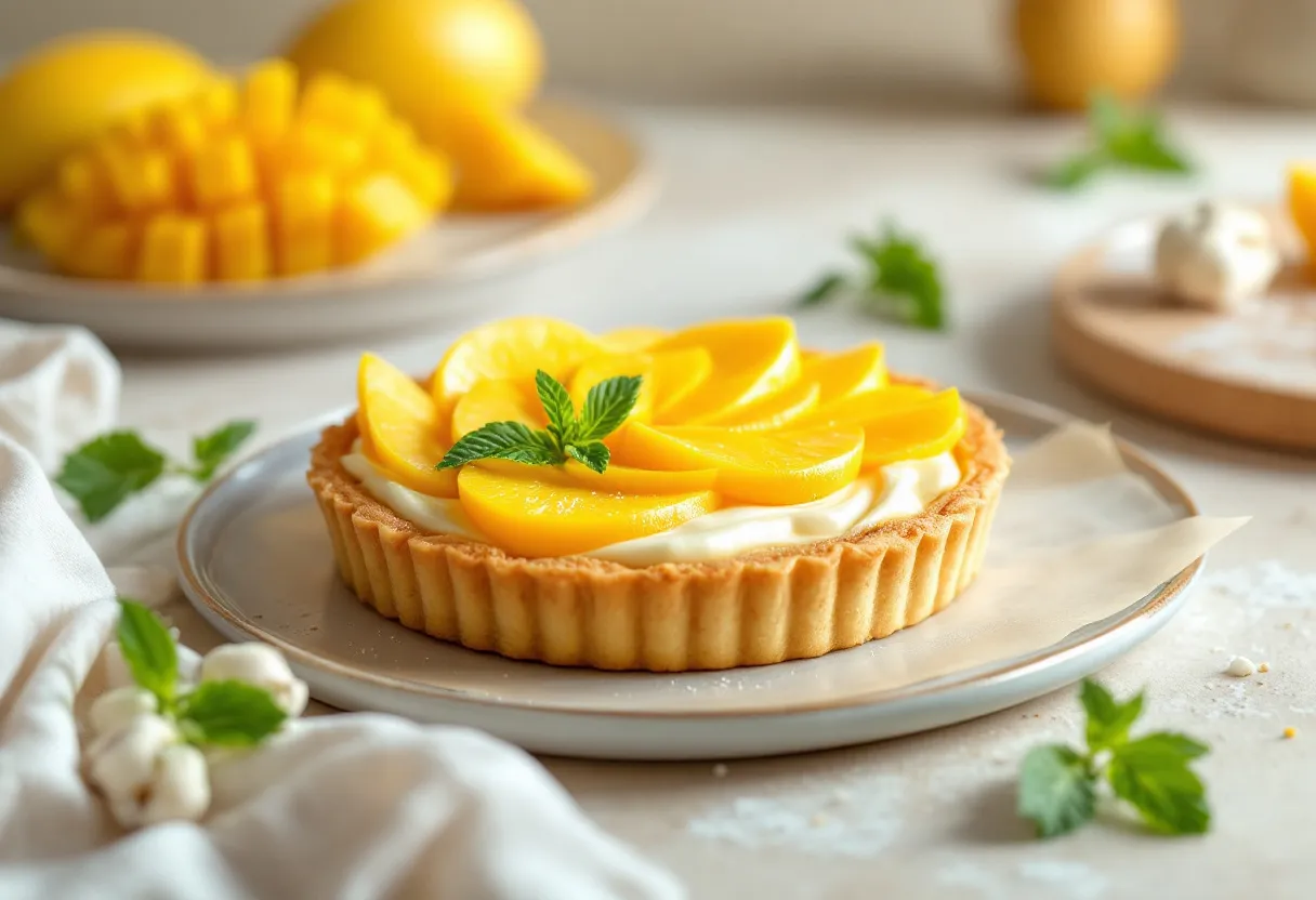 Mango Sunshine Tart recipe image