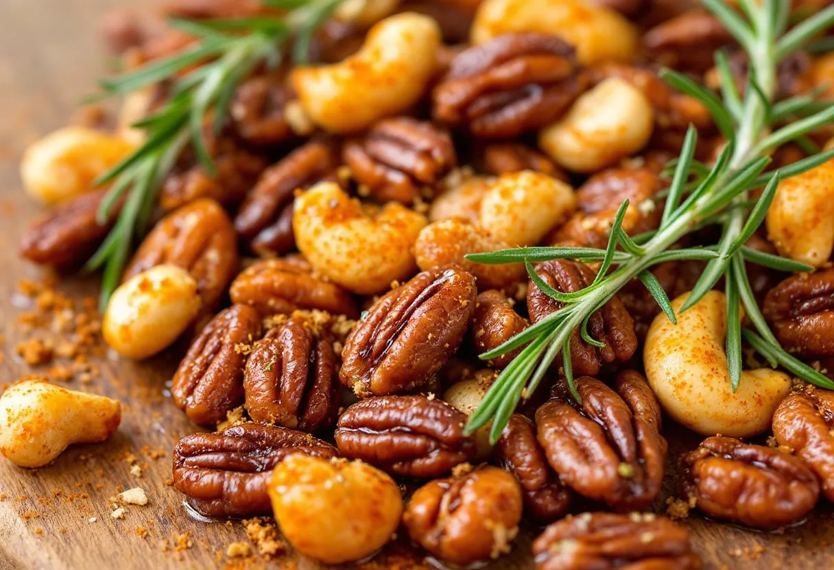 Maple-Chipotle Nut Crunch recipe image