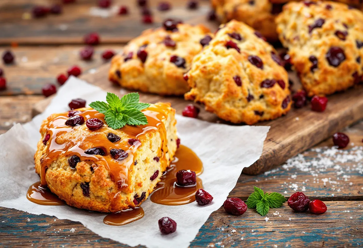 Maple Cran-Cherry Scone recipe image