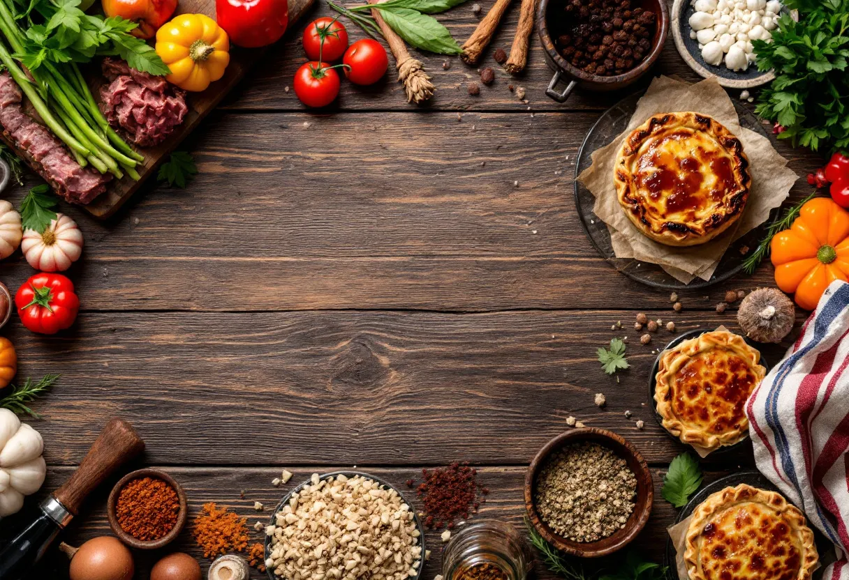 Maple Glazed Tourtière recipe image