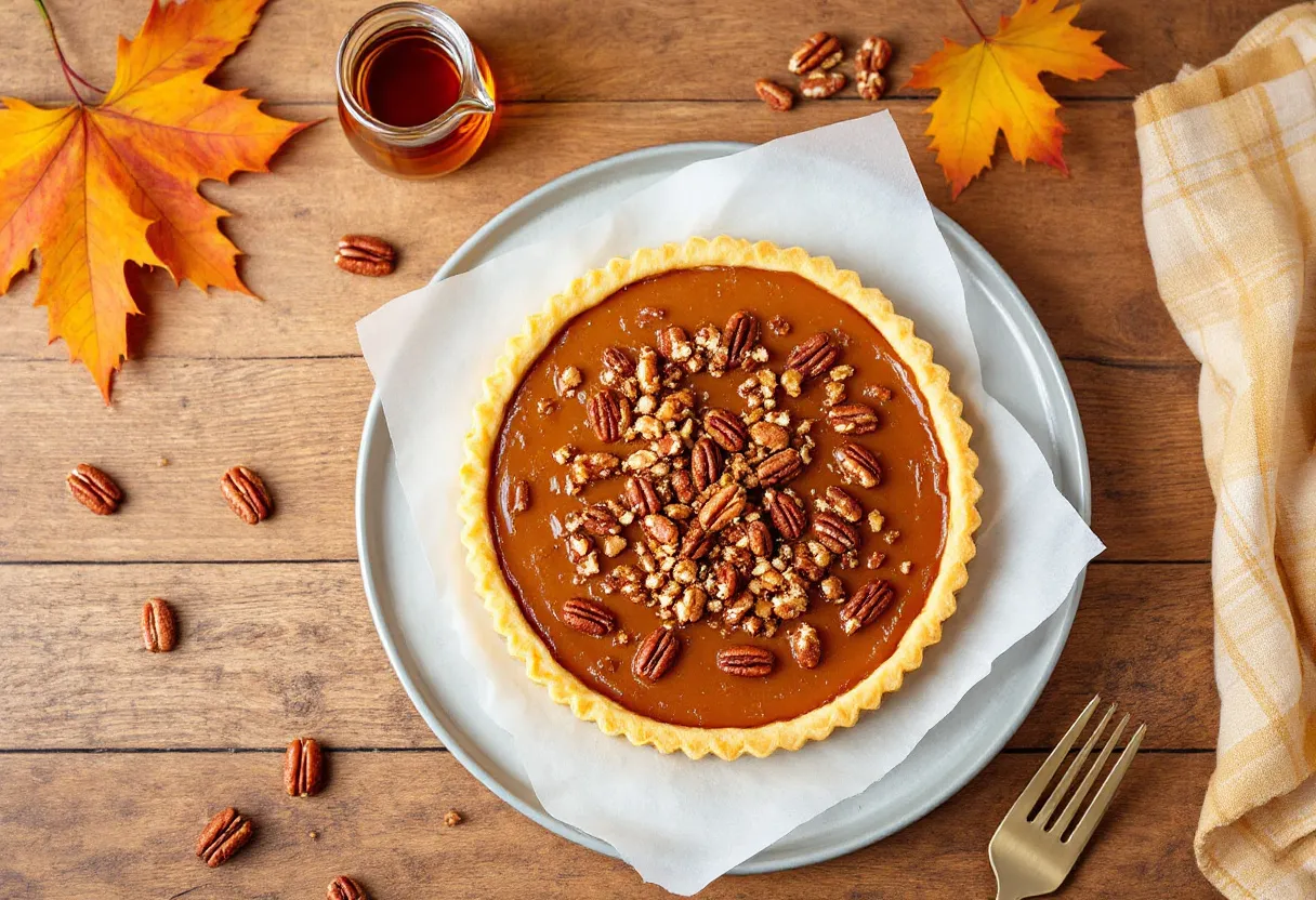 Maple-Infused Malt Tart recipe image