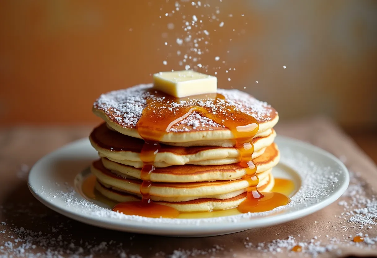 Maple Taffy Pancakes recipe image