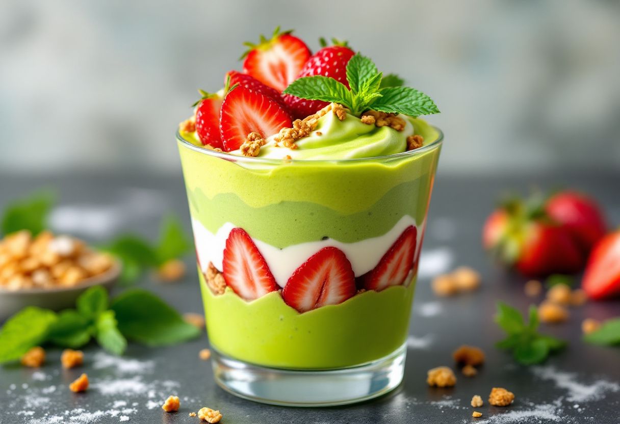 Matcha Hōjicha Parfait recipe image