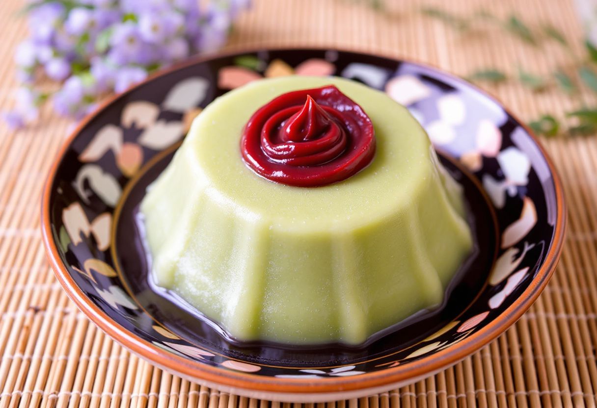Matcha Mizuyokan recipe image