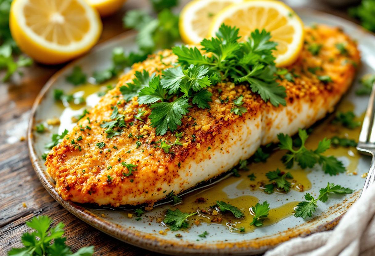Mauritian Herb-Crusted Fish recipe image
