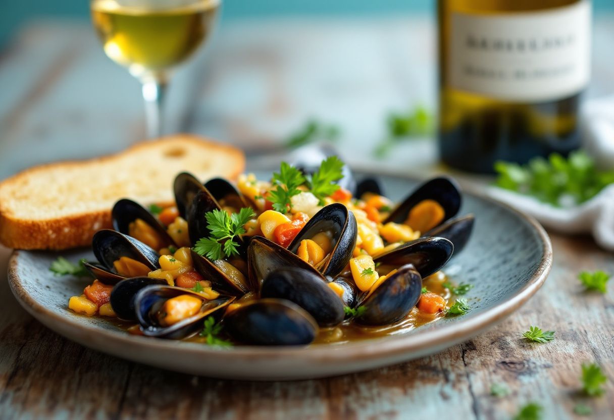 Mejillones al Albariño recipe image