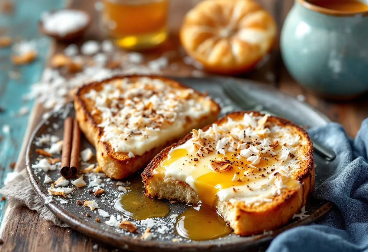 Miel Coconut Tartine recipe image