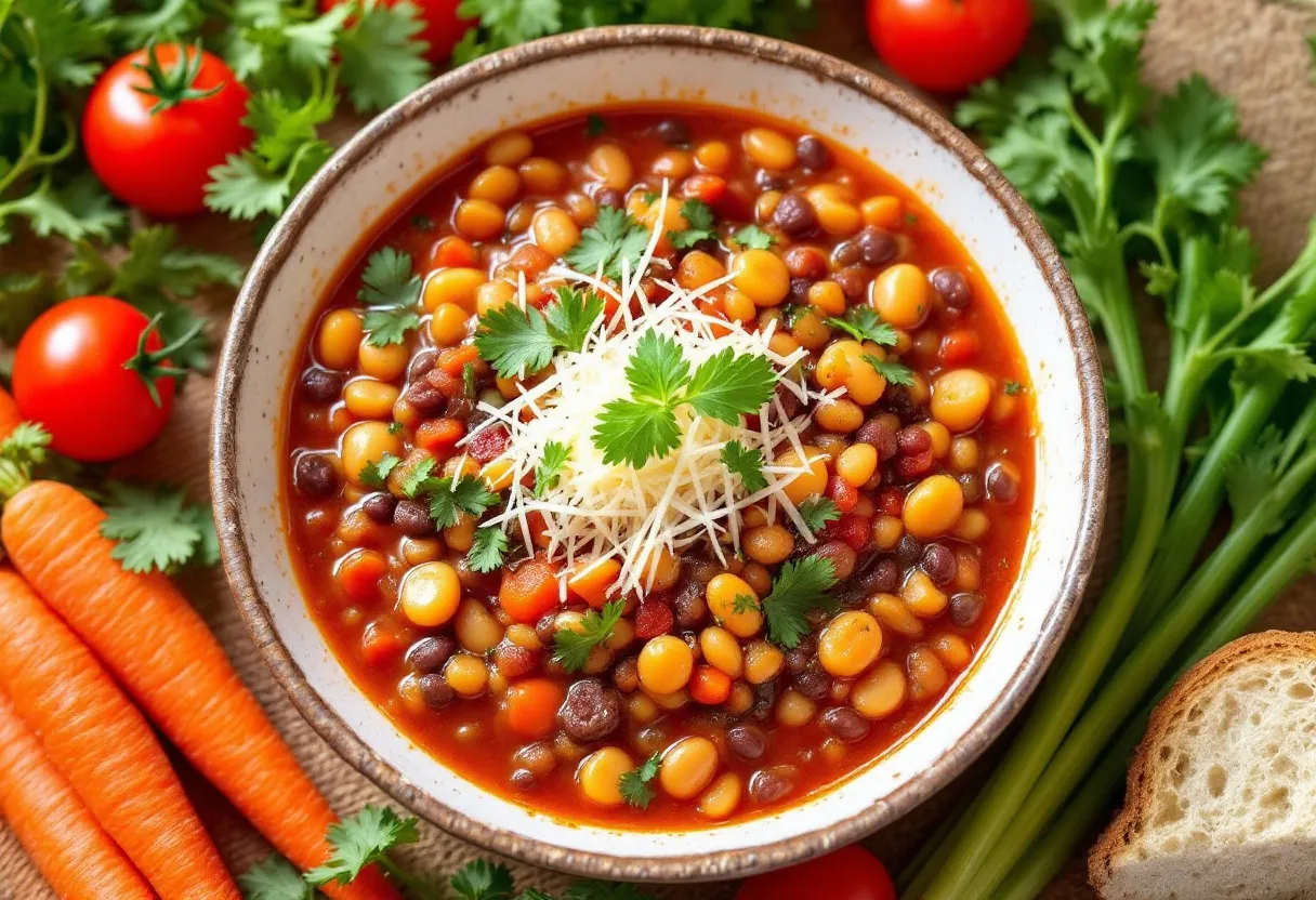 Minestra di Fagioli e Lenticchie recipe image