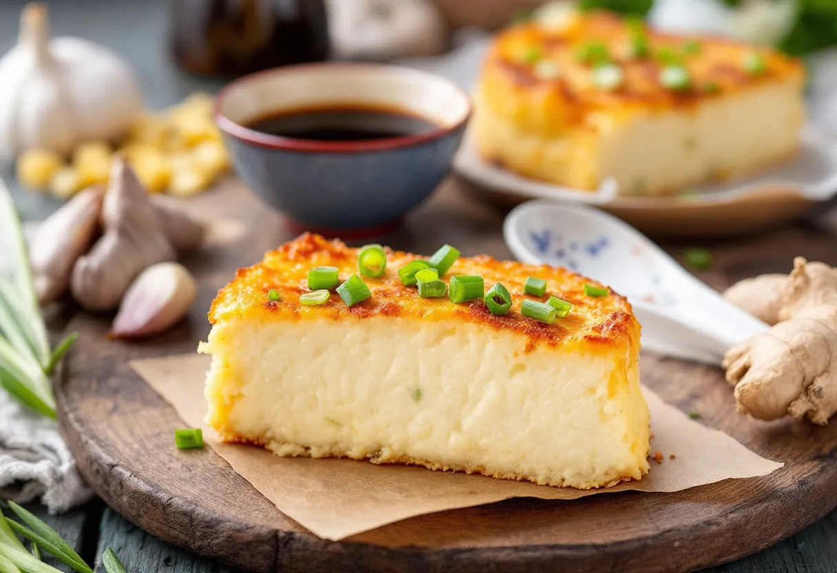 Miso-infused Cassava Bake recipe image