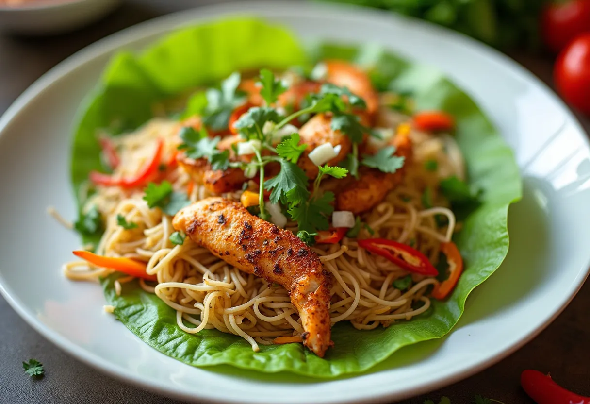 Mohinga Wraps recipe image