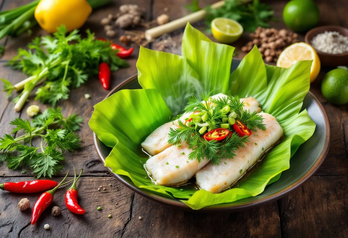 Mok Pa Steamed Fish recipe image