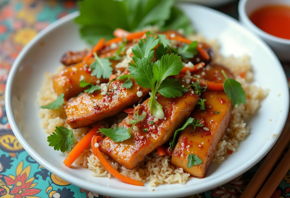 Moo Pad Nam Tok recipe image