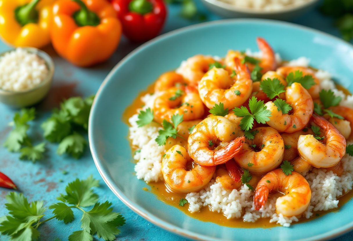 Moqueca Seared Prawns recipe image