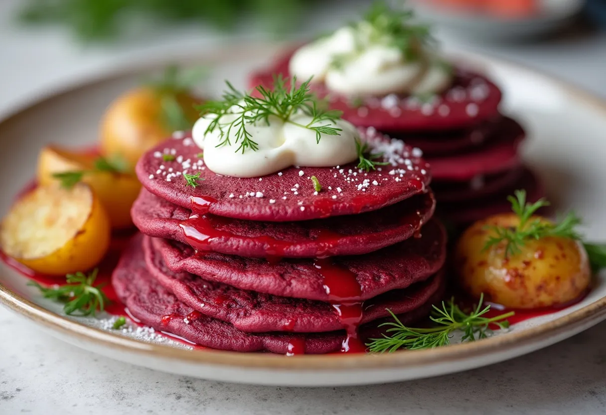 Moscow Borscht Pancakes recipe image