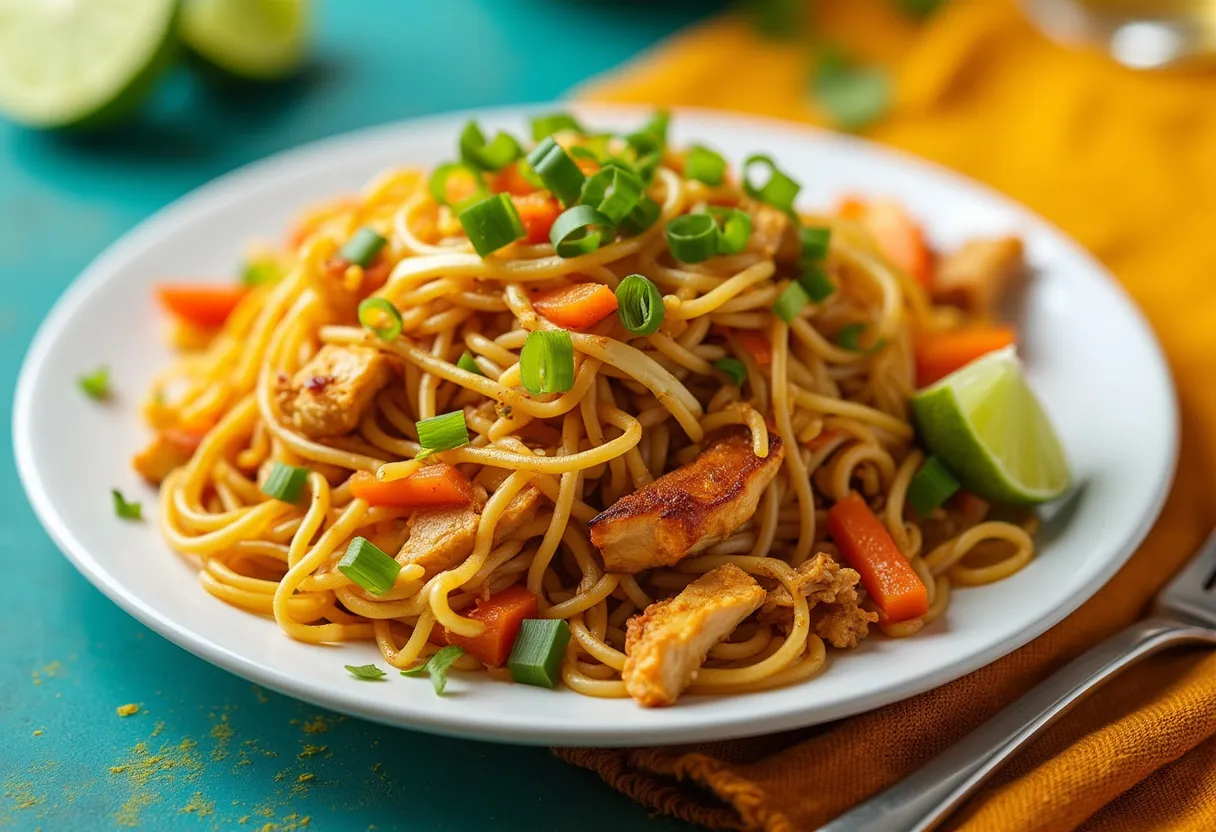Palauan Golden Noodles recipe image