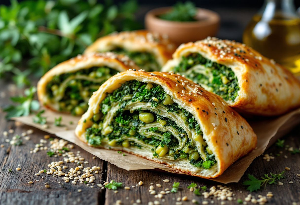 Palestinian Za'atar Sabaya recipe image