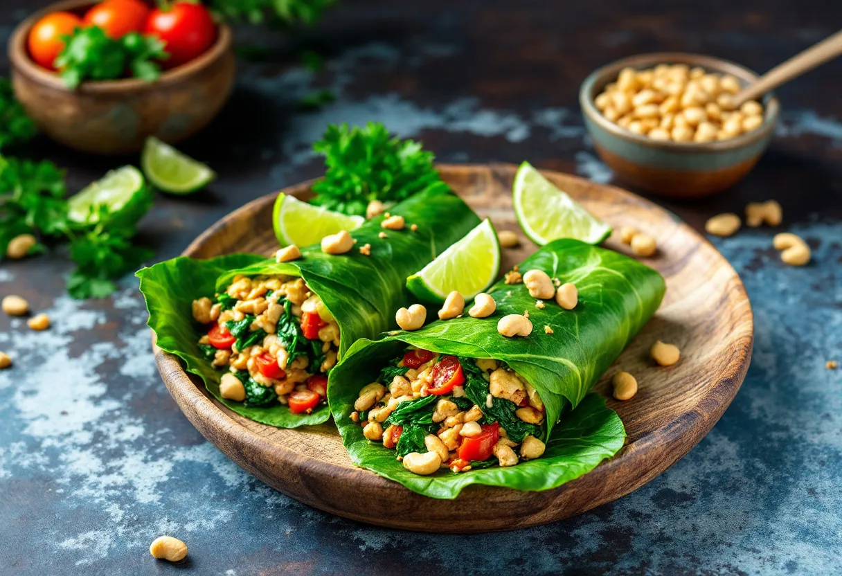 Palusami Coriander Wraps recipe image