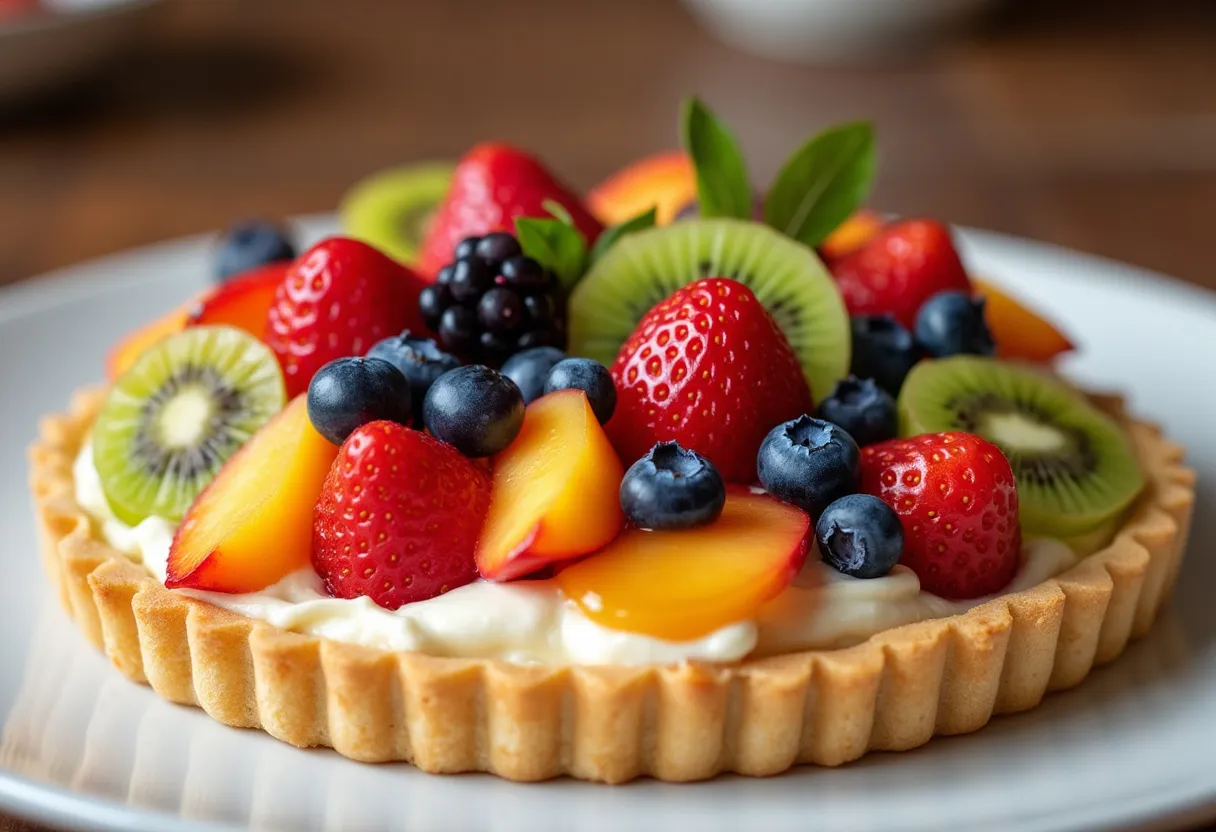 Pastel de Hojaldre con Frutas recipe image