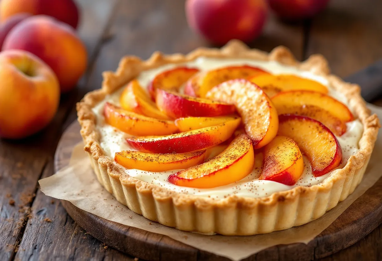 Peach Harmony Tart recipe image