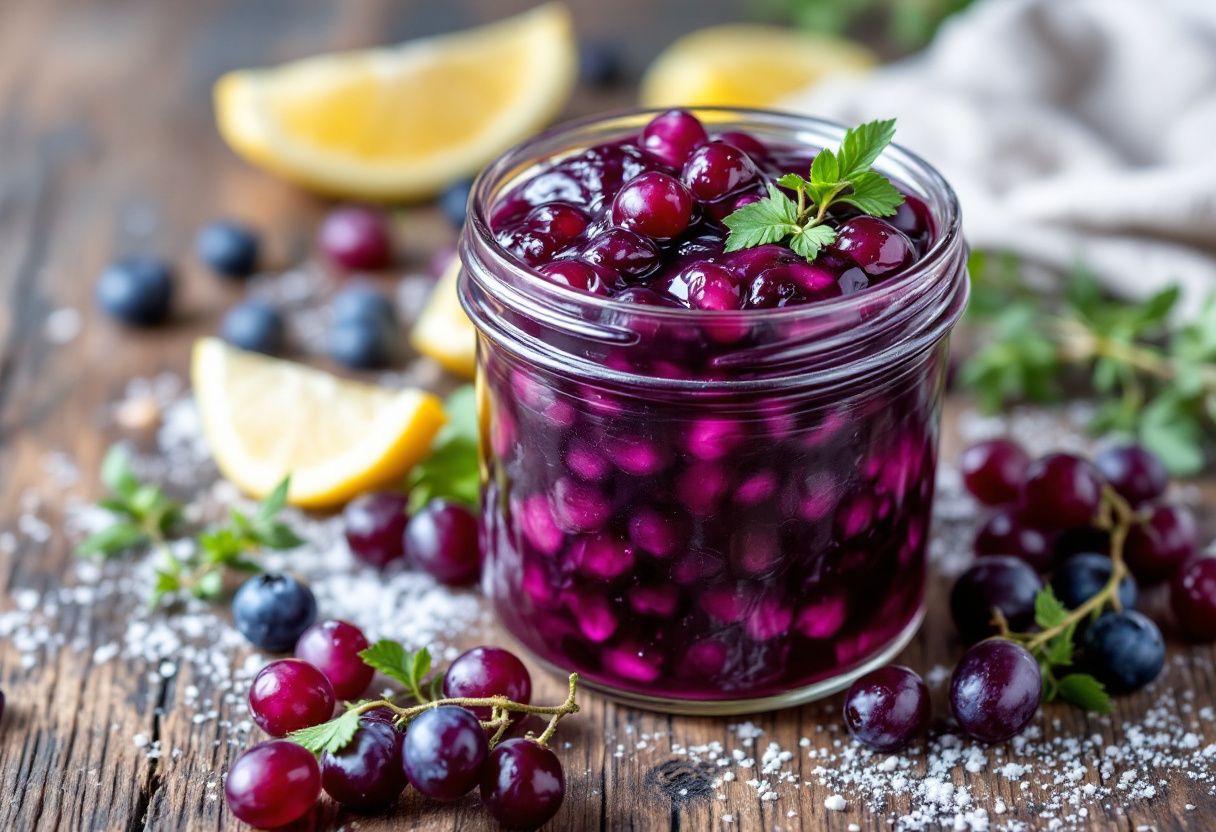 Penguin Grape Glaze recipe image