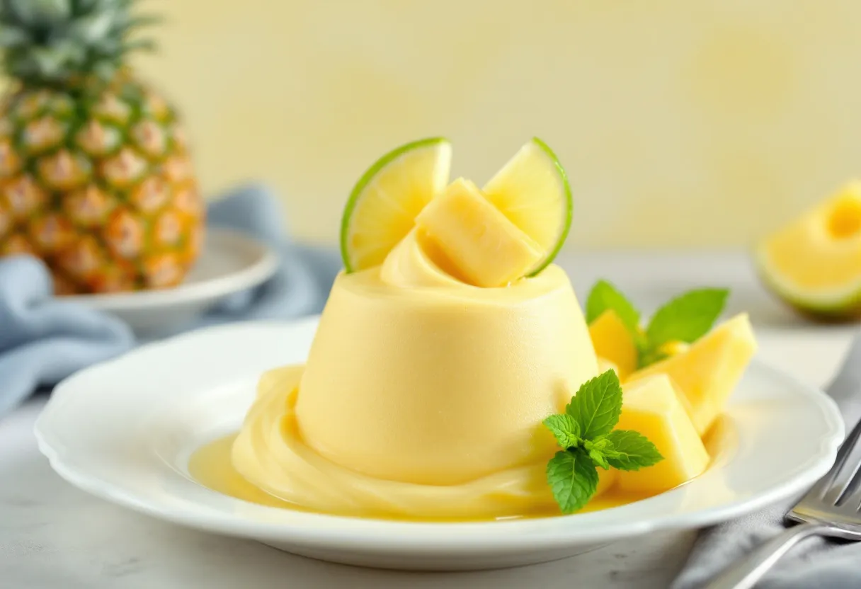 Pineapple Mousse recipe image