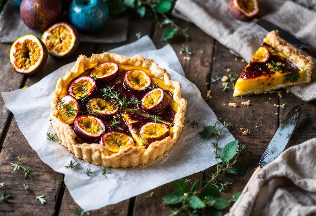 Pitcairn Passion Thyme Tart recipe image