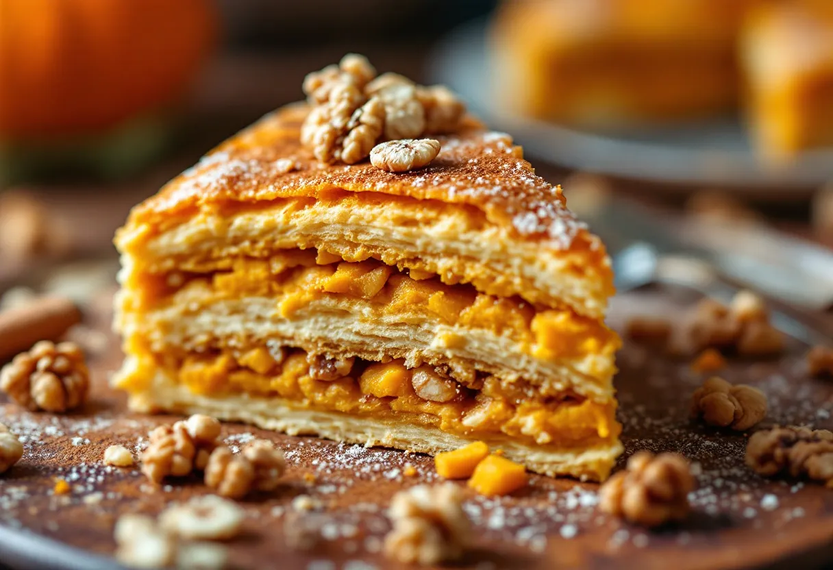 Placinta cu Dovleac şi Nucă recipe image