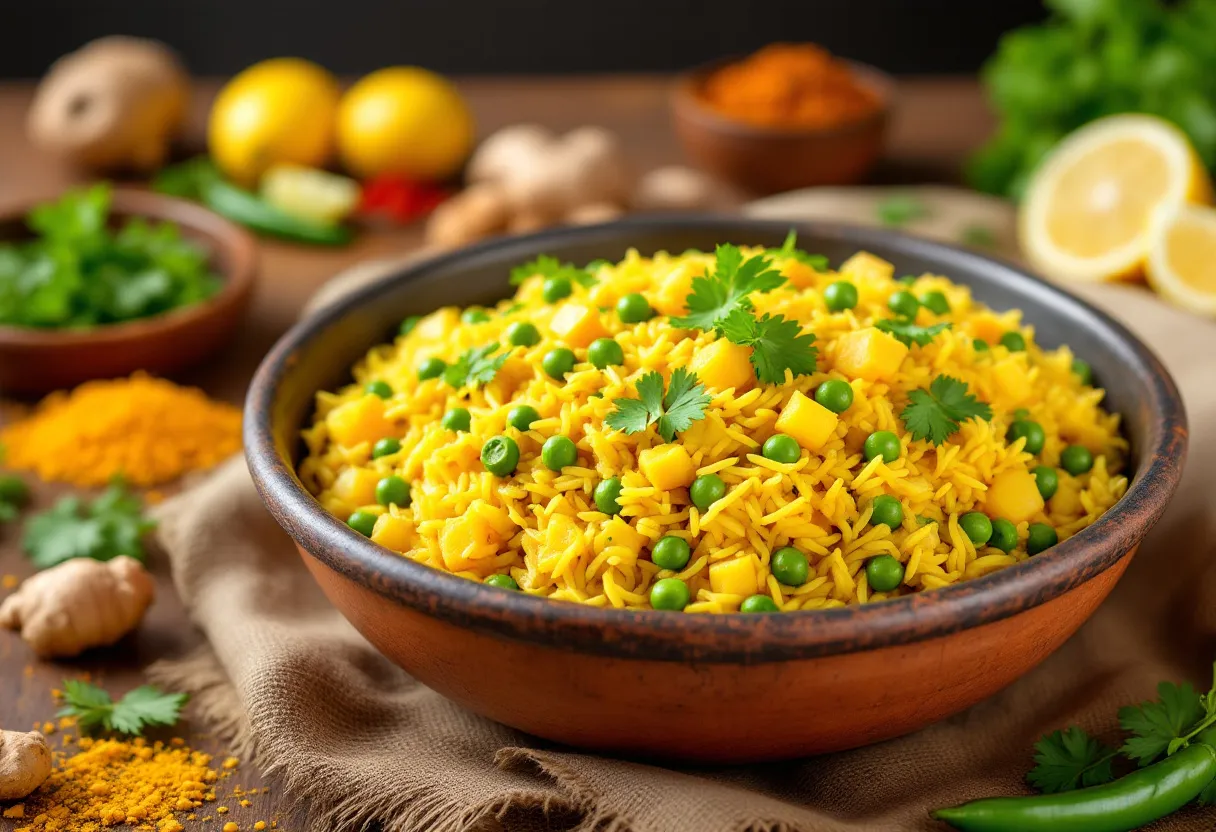 Poha Khichdi recipe image