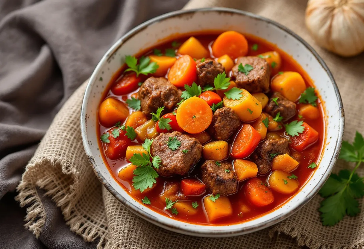 Pörkölt Pompás recipe image