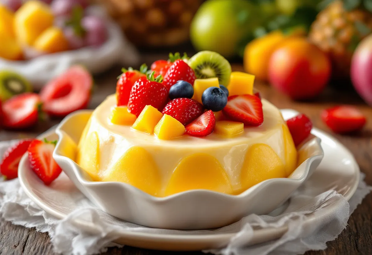 Pudim de Frutas recipe image