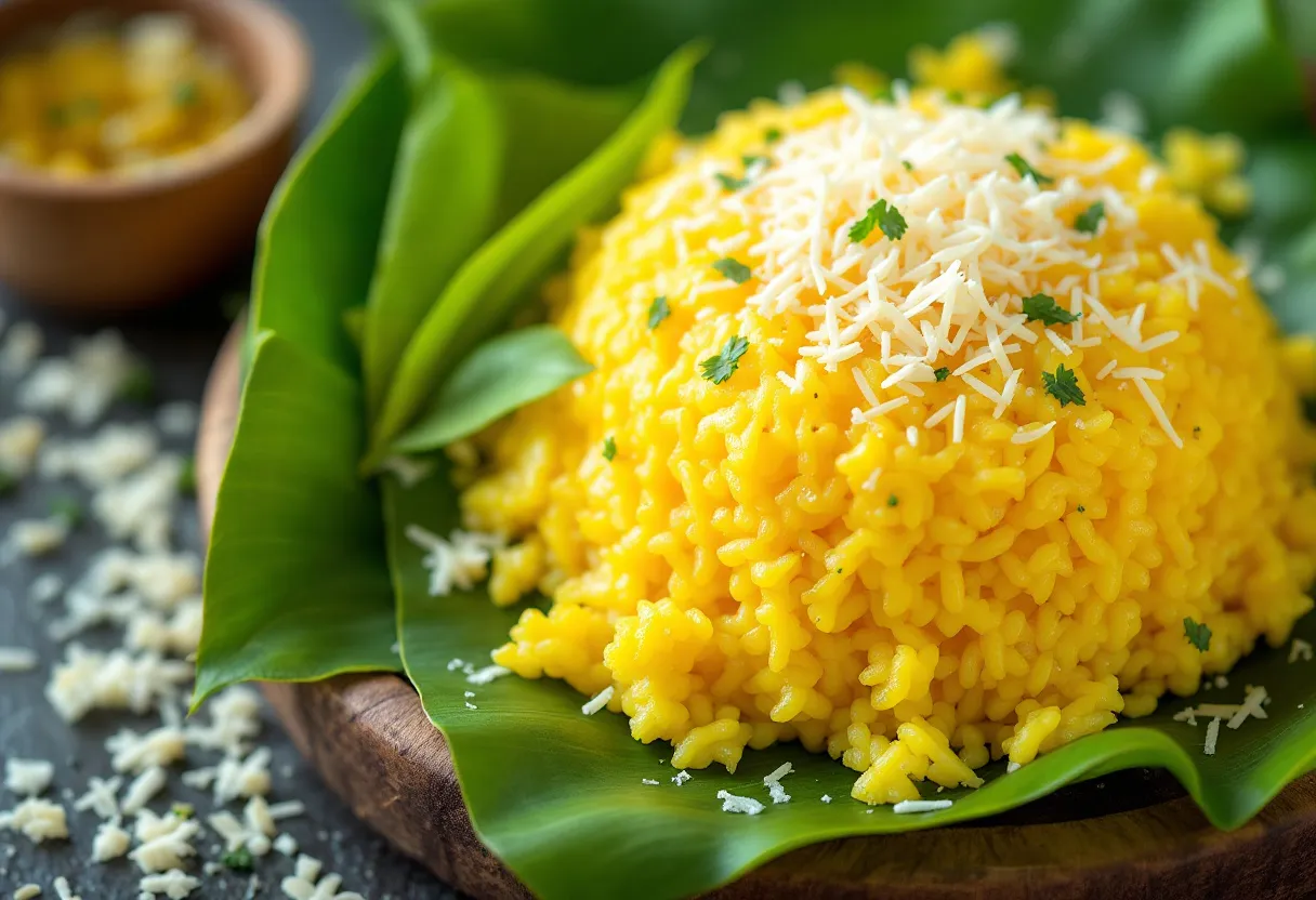 Pulut Kuning Keju recipe image