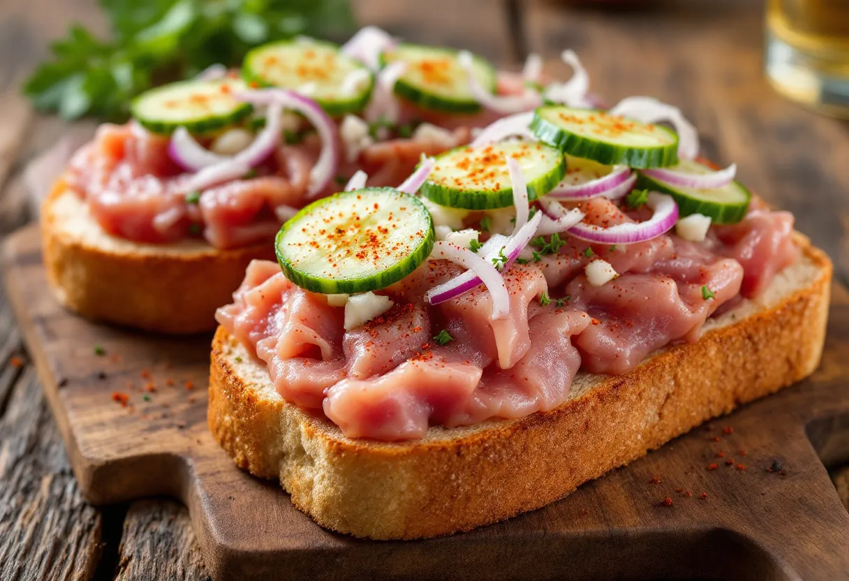 Pumpernickel Mit Mett recipe image