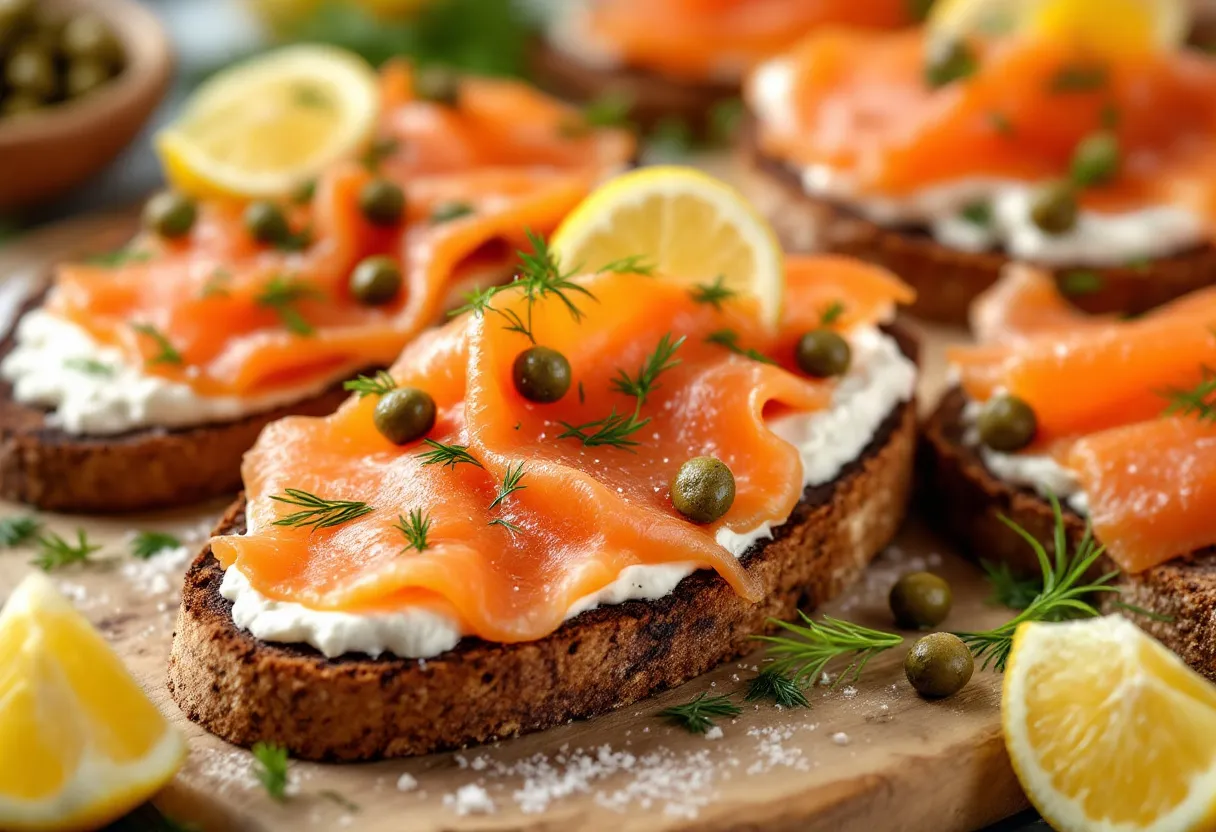 Pumpernickel Schnittchen recipe image