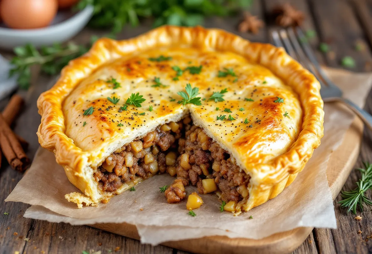 Quebecoise-Peppercorn Pie recipe image