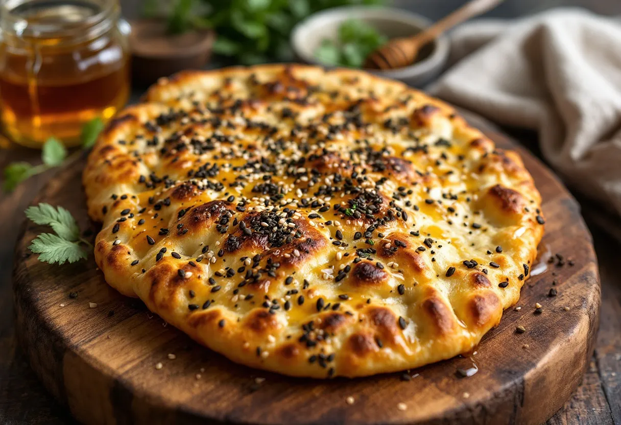 Ramallah Roasted Flatbread recipe image