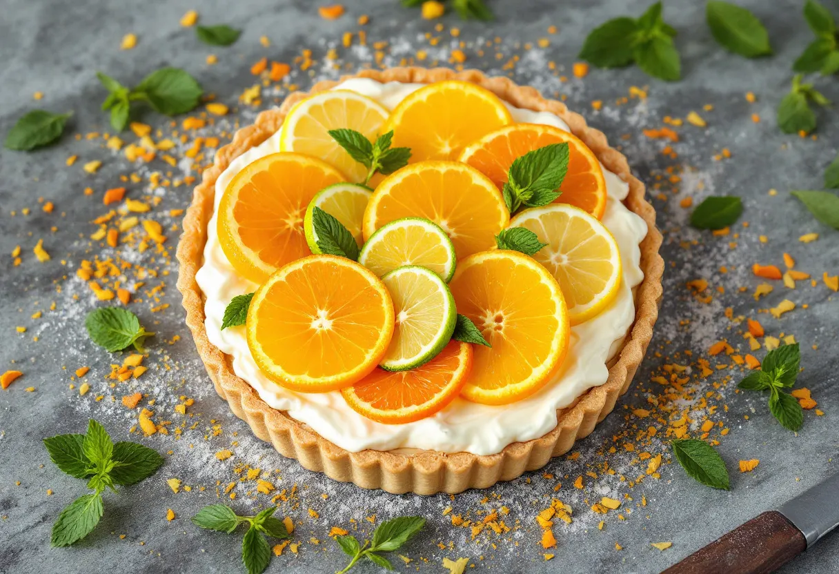 Riverland Citrus Fusion Tart recipe image