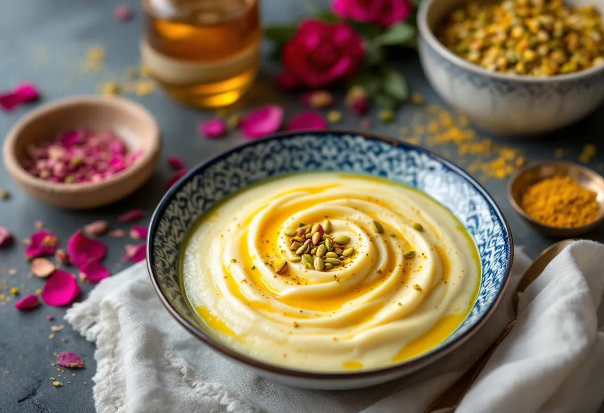 Saffron Mahalabiya recipe image